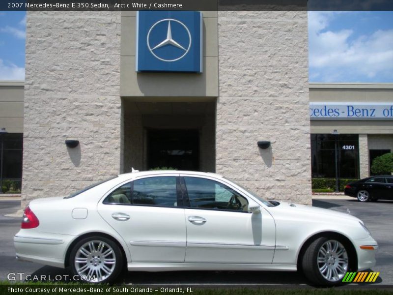 Arctic White / Cashmere 2007 Mercedes-Benz E 350 Sedan