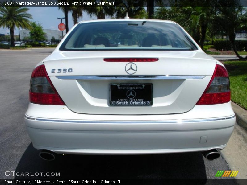 Arctic White / Cashmere 2007 Mercedes-Benz E 350 Sedan