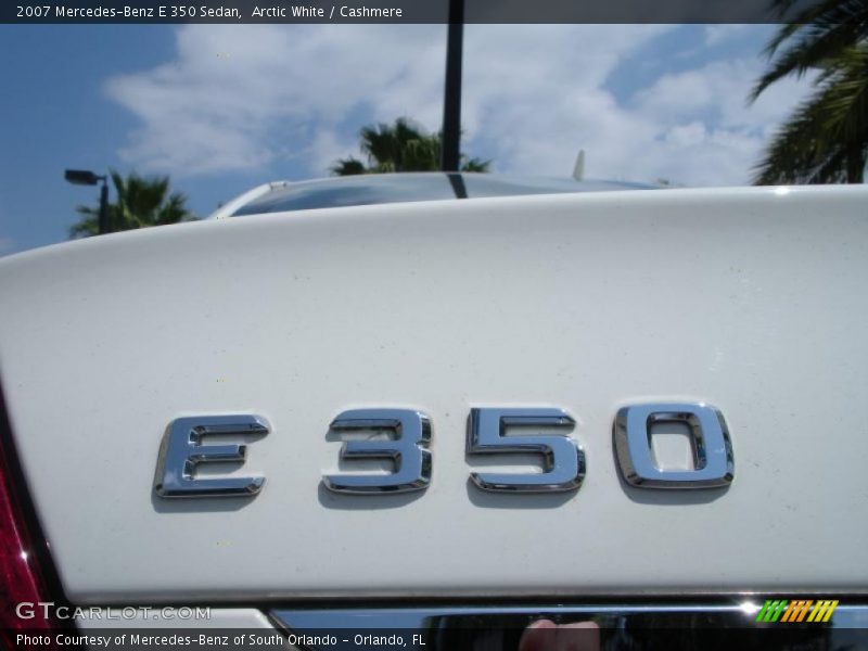 Arctic White / Cashmere 2007 Mercedes-Benz E 350 Sedan