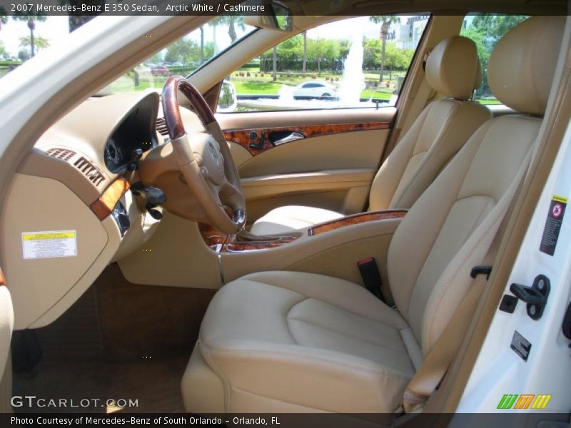 Arctic White / Cashmere 2007 Mercedes-Benz E 350 Sedan