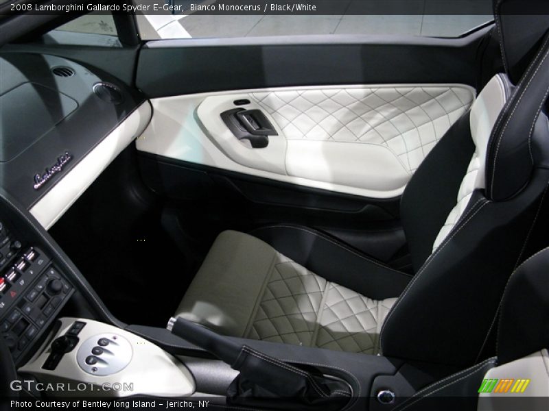 Bianco Monocerus / Black/White 2008 Lamborghini Gallardo Spyder E-Gear
