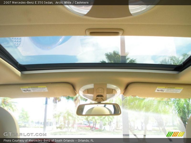 Arctic White / Cashmere 2007 Mercedes-Benz E 350 Sedan