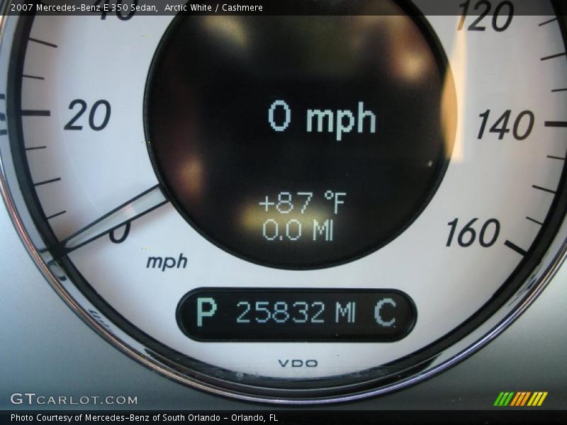 Arctic White / Cashmere 2007 Mercedes-Benz E 350 Sedan