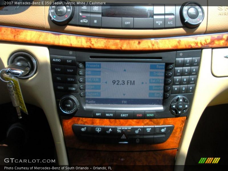 Arctic White / Cashmere 2007 Mercedes-Benz E 350 Sedan