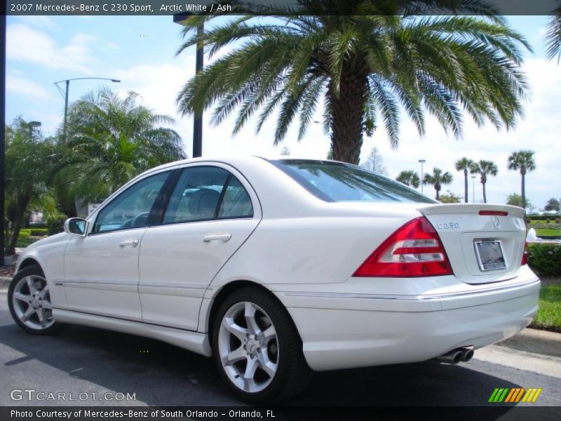 Arctic White / Ash 2007 Mercedes-Benz C 230 Sport