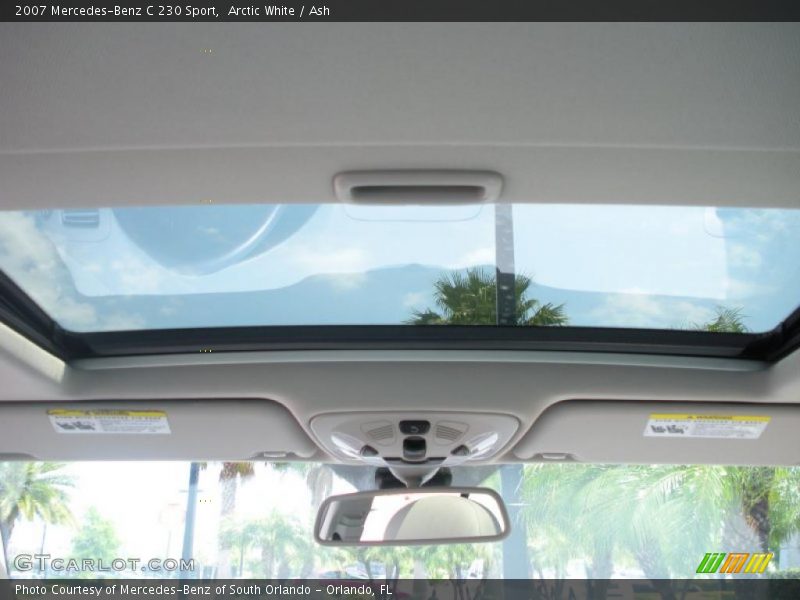 Arctic White / Ash 2007 Mercedes-Benz C 230 Sport