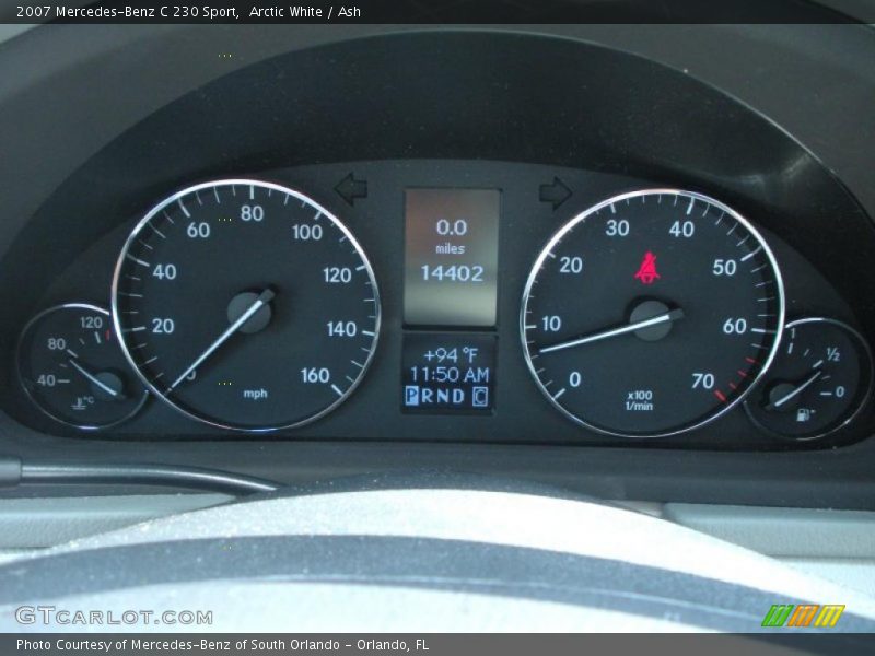 Arctic White / Ash 2007 Mercedes-Benz C 230 Sport