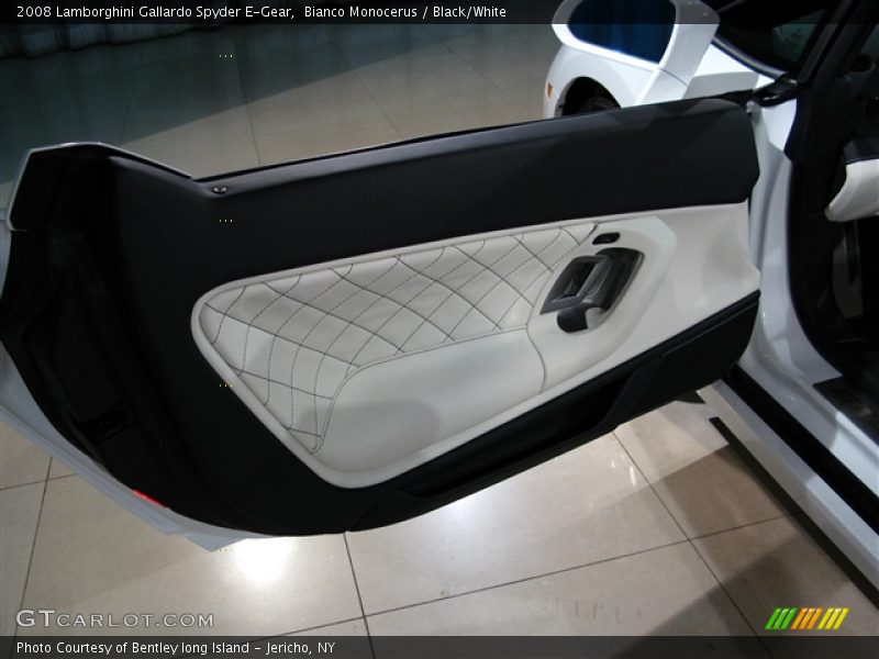 Bianco Monocerus / Black/White 2008 Lamborghini Gallardo Spyder E-Gear