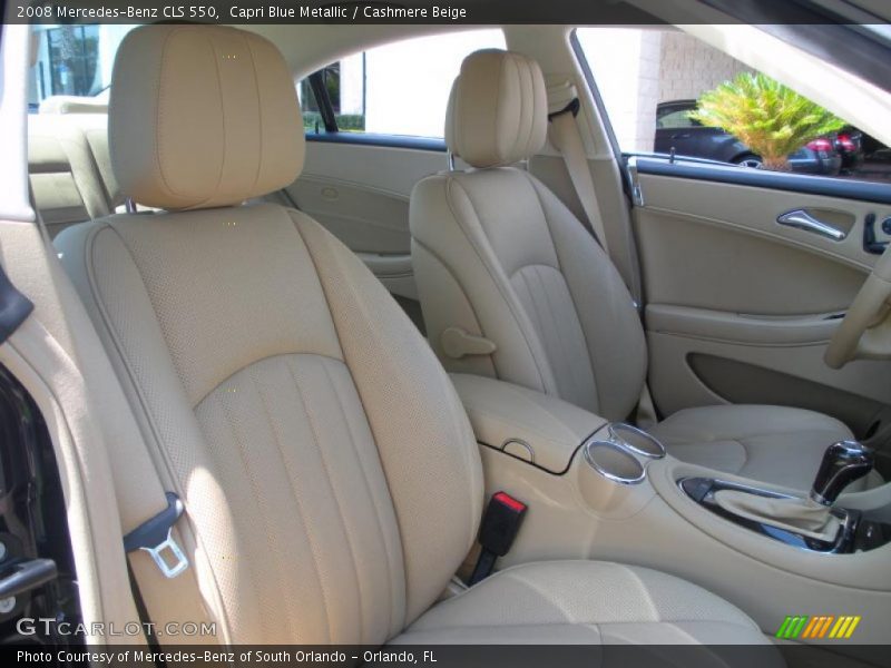 Capri Blue Metallic / Cashmere Beige 2008 Mercedes-Benz CLS 550