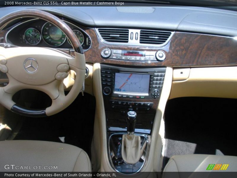 Capri Blue Metallic / Cashmere Beige 2008 Mercedes-Benz CLS 550