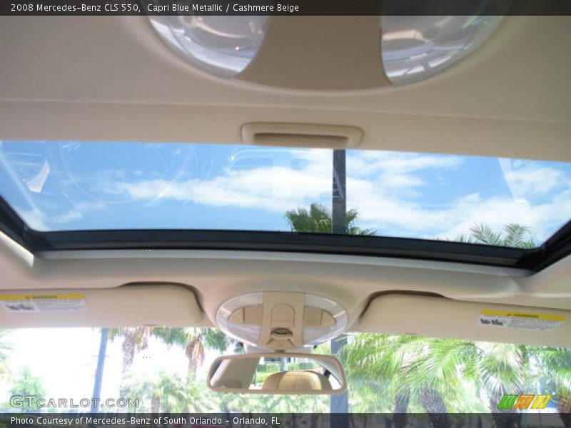 Capri Blue Metallic / Cashmere Beige 2008 Mercedes-Benz CLS 550