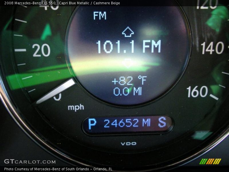 Capri Blue Metallic / Cashmere Beige 2008 Mercedes-Benz CLS 550