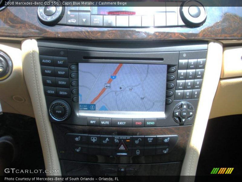 Capri Blue Metallic / Cashmere Beige 2008 Mercedes-Benz CLS 550
