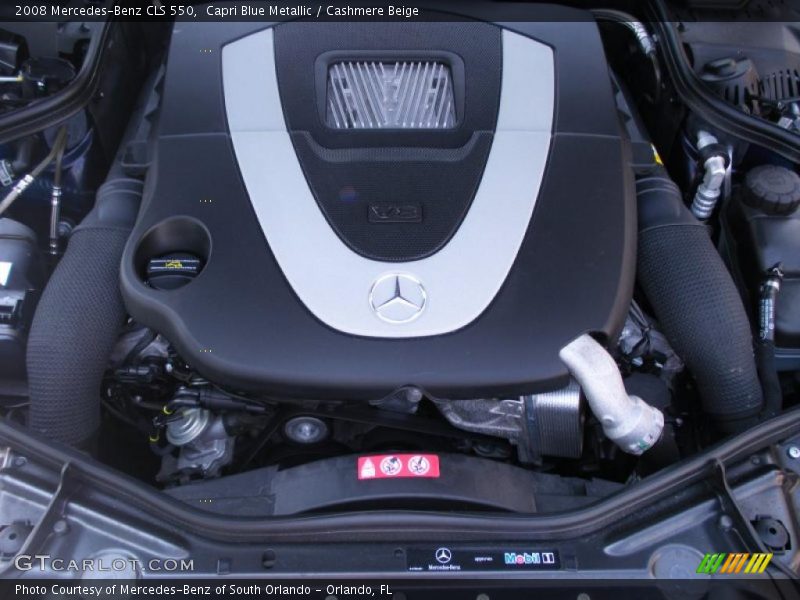 Capri Blue Metallic / Cashmere Beige 2008 Mercedes-Benz CLS 550