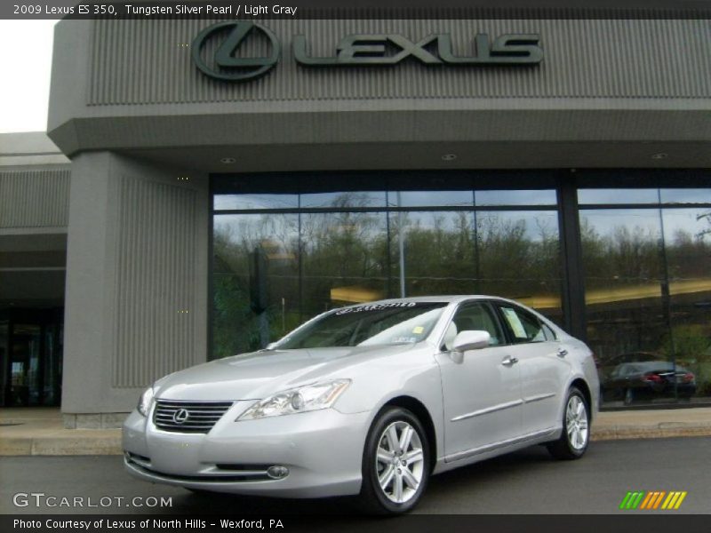 Tungsten Silver Pearl / Light Gray 2009 Lexus ES 350
