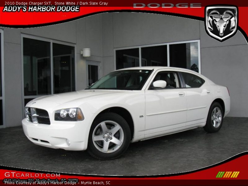 Stone White / Dark Slate Gray 2010 Dodge Charger SXT