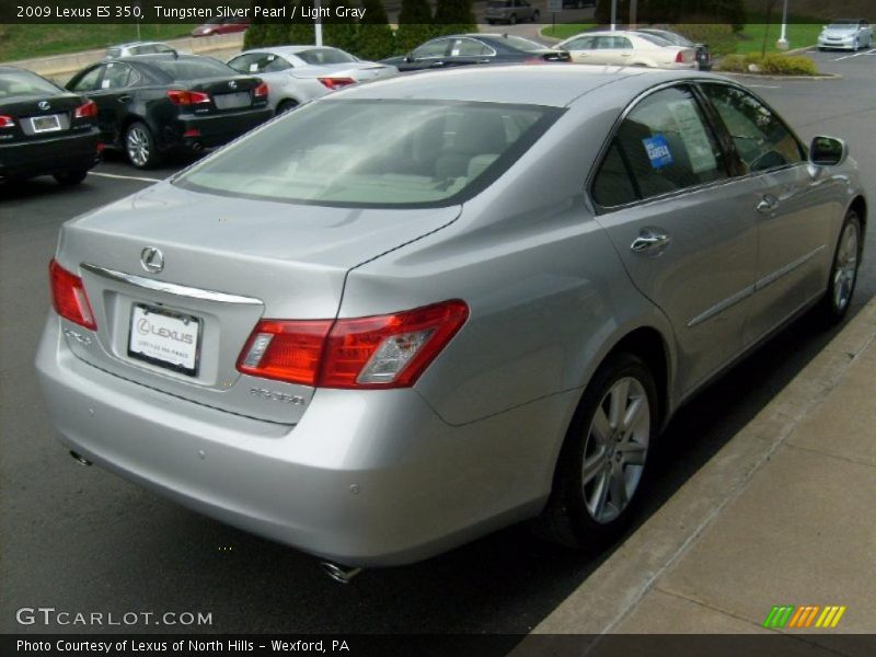 Tungsten Silver Pearl / Light Gray 2009 Lexus ES 350