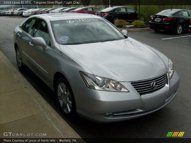 Tungsten Silver Pearl / Light Gray 2009 Lexus ES 350