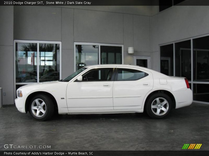 Stone White / Dark Slate Gray 2010 Dodge Charger SXT