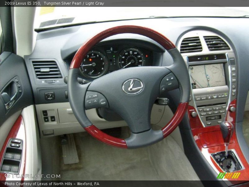 Tungsten Silver Pearl / Light Gray 2009 Lexus ES 350