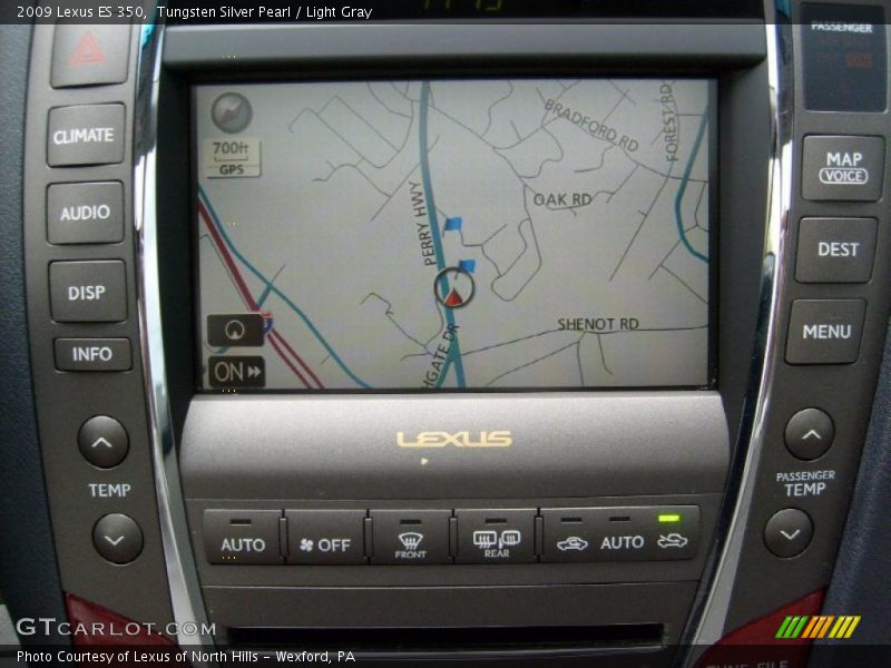 Tungsten Silver Pearl / Light Gray 2009 Lexus ES 350
