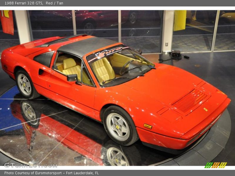 Red / Tan 1988 Ferrari 328 GTS