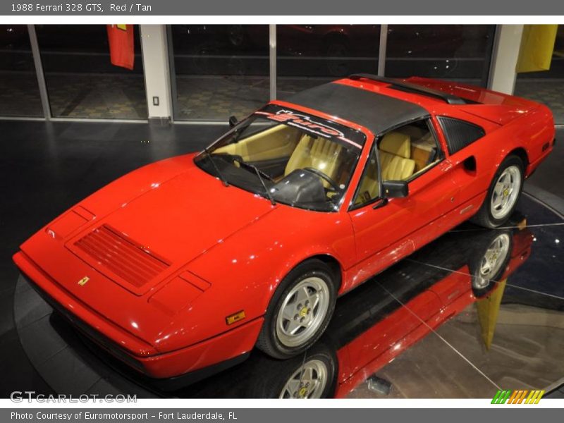 Red / Tan 1988 Ferrari 328 GTS