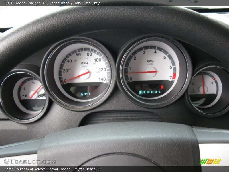 Stone White / Dark Slate Gray 2010 Dodge Charger SXT