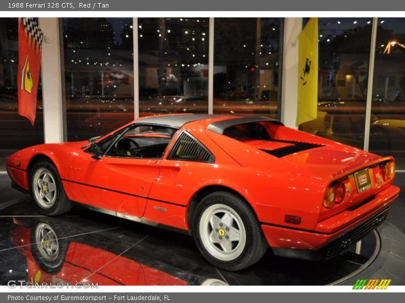 Red / Tan 1988 Ferrari 328 GTS