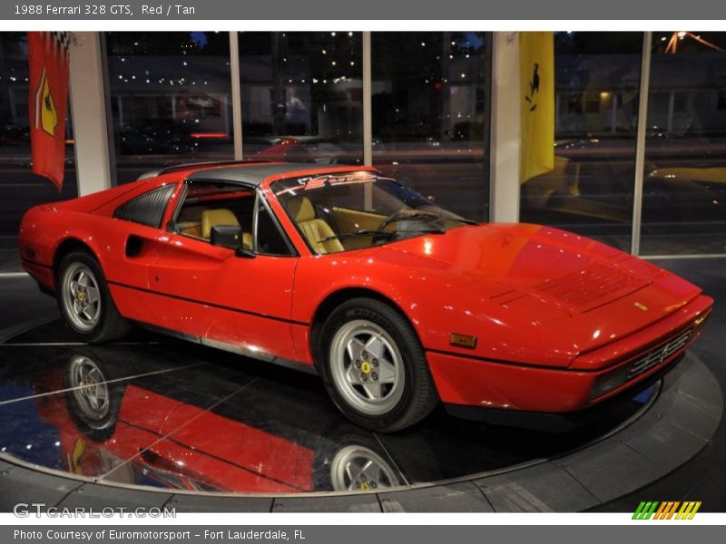 Red / Tan 1988 Ferrari 328 GTS