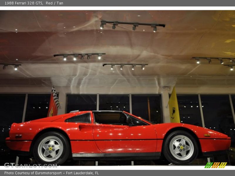 Red / Tan 1988 Ferrari 328 GTS