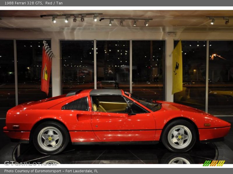 Red / Tan 1988 Ferrari 328 GTS