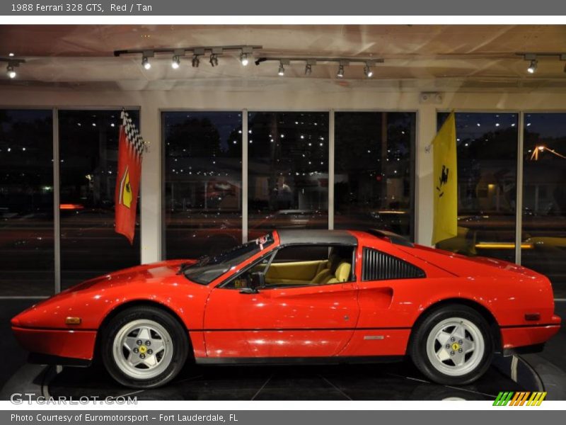 Red / Tan 1988 Ferrari 328 GTS
