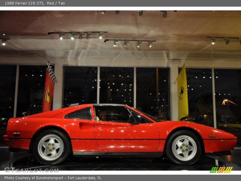 Red / Tan 1988 Ferrari 328 GTS