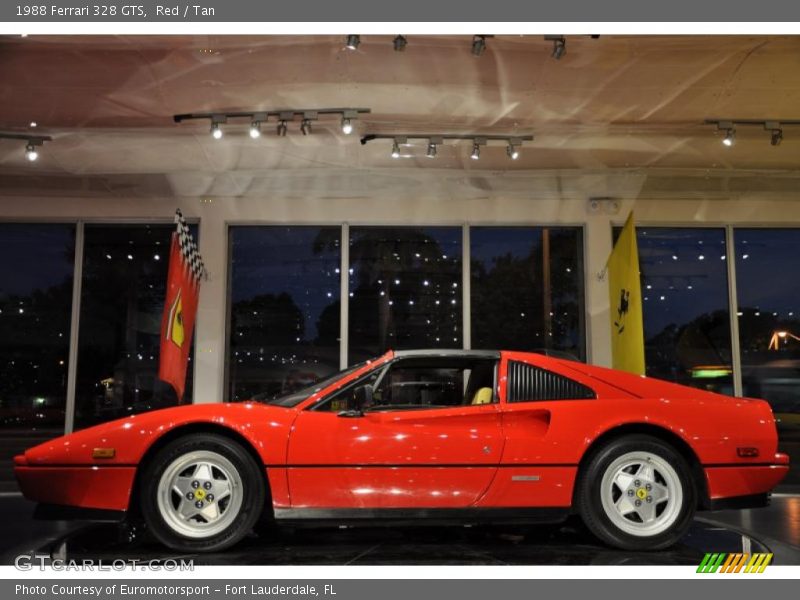 Red / Tan 1988 Ferrari 328 GTS