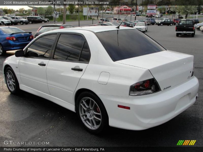 Wicked White / Black Alcantara 2006 Mitsubishi Lancer Evolution IX RS