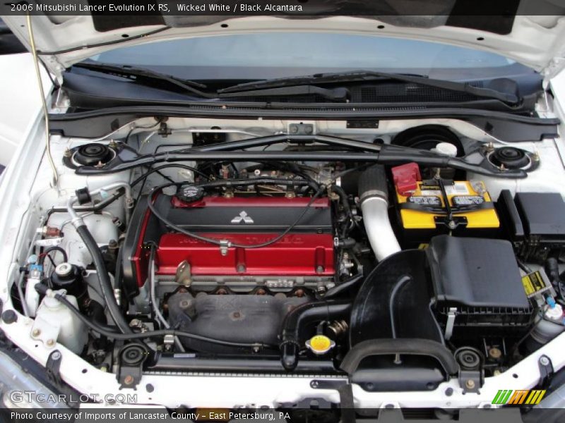 Wicked White / Black Alcantara 2006 Mitsubishi Lancer Evolution IX RS