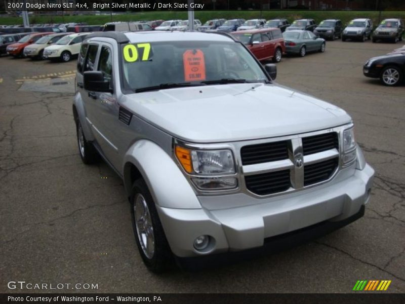 Bright Silver Metallic / Dark Slate Gray 2007 Dodge Nitro SLT 4x4