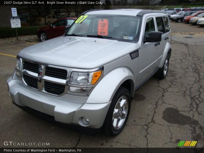 Bright Silver Metallic / Dark Slate Gray 2007 Dodge Nitro SLT 4x4