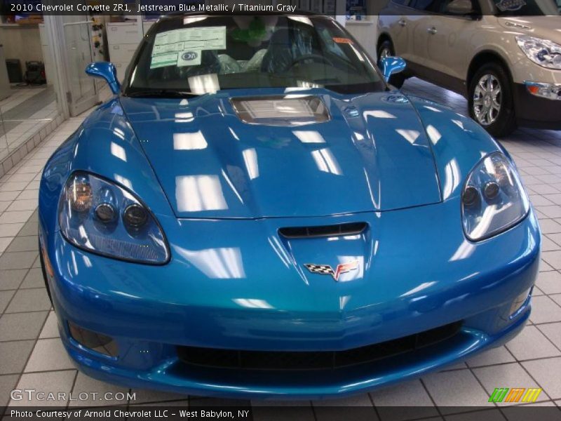Jetstream Blue Metallic / Titanium Gray 2010 Chevrolet Corvette ZR1