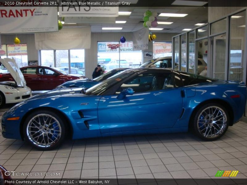 Jetstream Blue Metallic / Titanium Gray 2010 Chevrolet Corvette ZR1