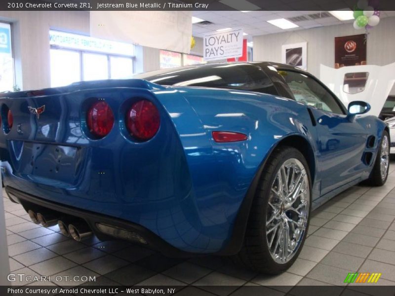 Jetstream Blue Metallic / Titanium Gray 2010 Chevrolet Corvette ZR1