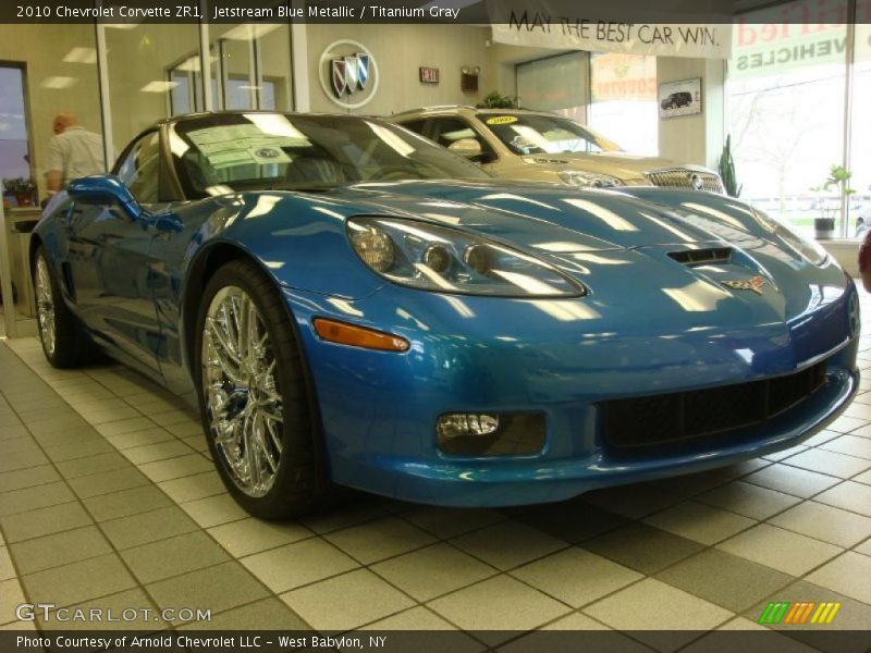 Jetstream Blue Metallic / Titanium Gray 2010 Chevrolet Corvette ZR1