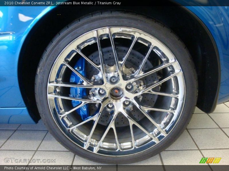 Jetstream Blue Metallic / Titanium Gray 2010 Chevrolet Corvette ZR1