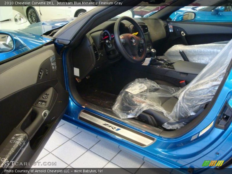 Jetstream Blue Metallic / Titanium Gray 2010 Chevrolet Corvette ZR1