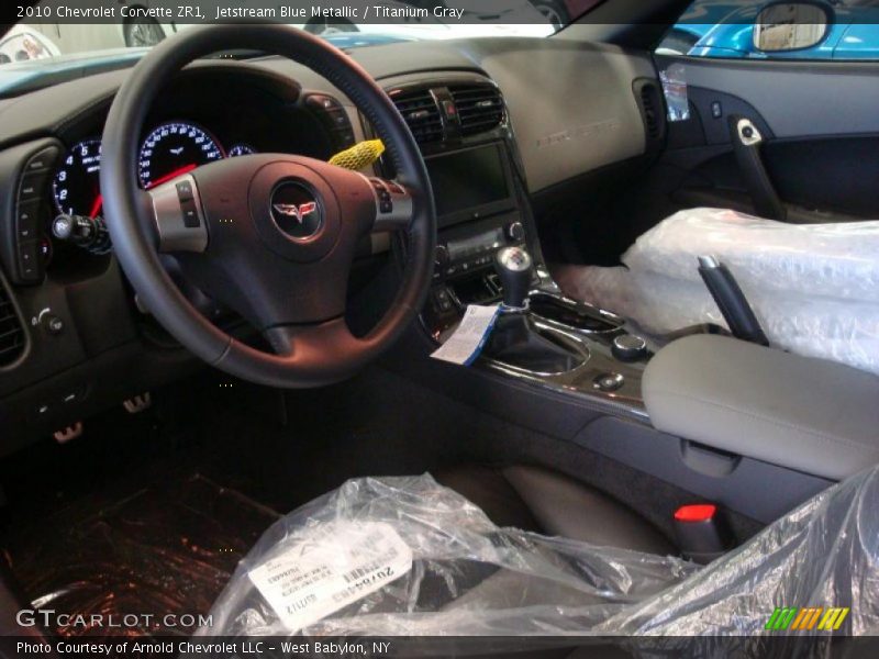 Jetstream Blue Metallic / Titanium Gray 2010 Chevrolet Corvette ZR1