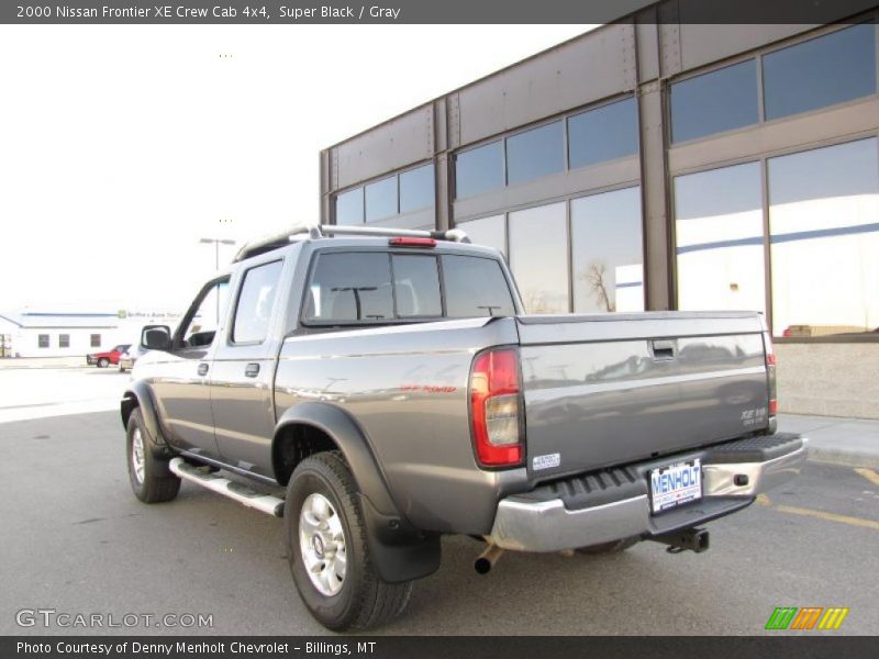 Super Black / Gray 2000 Nissan Frontier XE Crew Cab 4x4