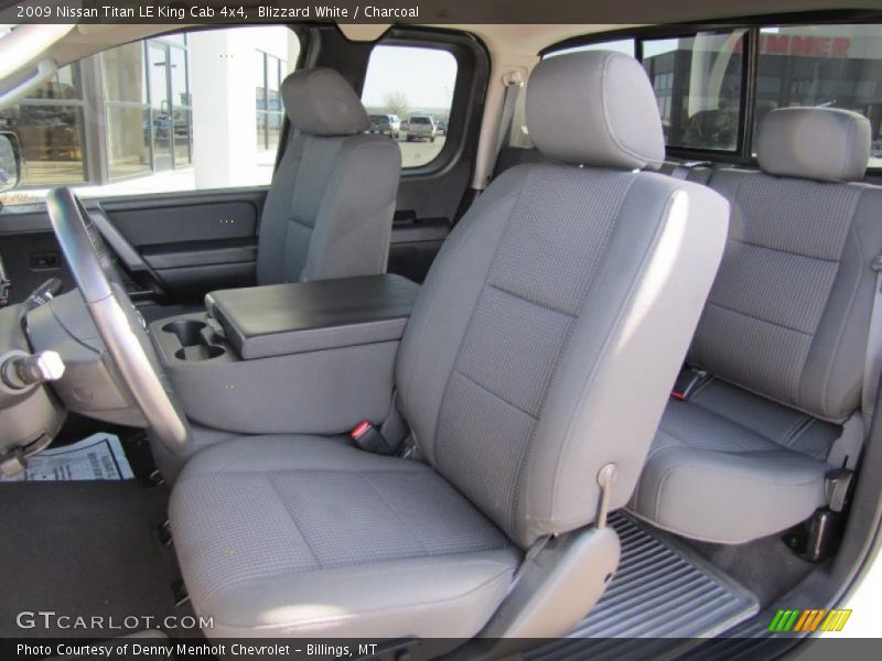 Blizzard White / Charcoal 2009 Nissan Titan LE King Cab 4x4