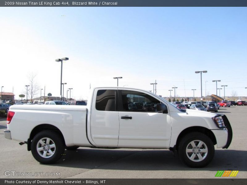 Blizzard White / Charcoal 2009 Nissan Titan LE King Cab 4x4