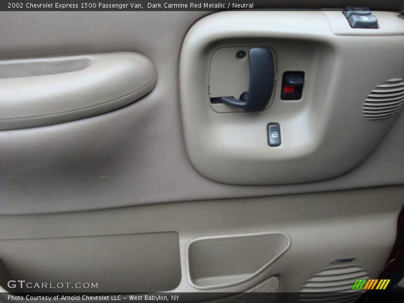 Dark Carmine Red Metallic / Neutral 2002 Chevrolet Express 1500 Passenger Van